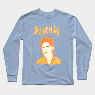 psychedelic retro bowie Long Sleeve T-Shirt